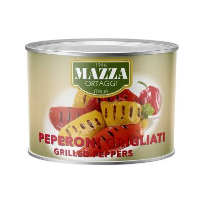 Paprika peperoni grilled, MAZZA, 1,9 kg / 1,2 kg